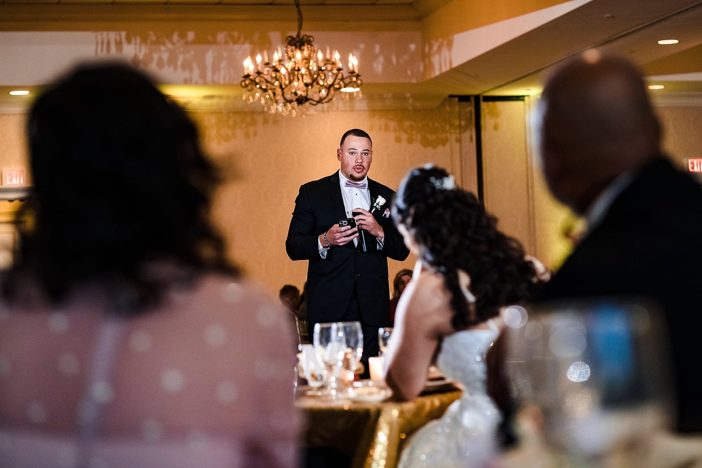 Emotional wedding toasts at a Brier Creek wedding | photos by Kivus & Camera