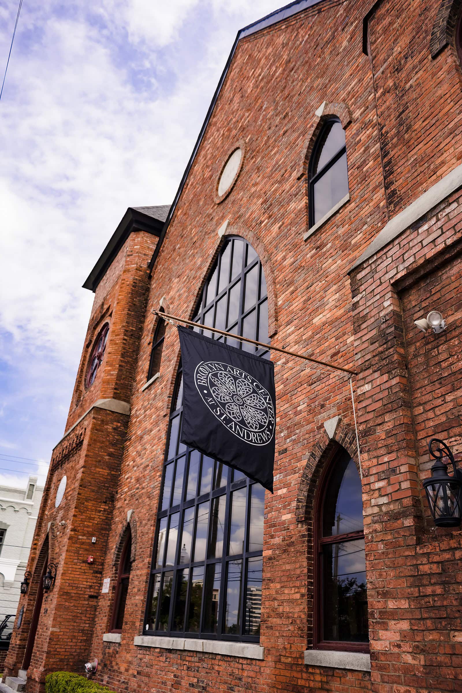 Exterior shot of the Brooklyn Arts Center, a Wilmington, NC wedding venue