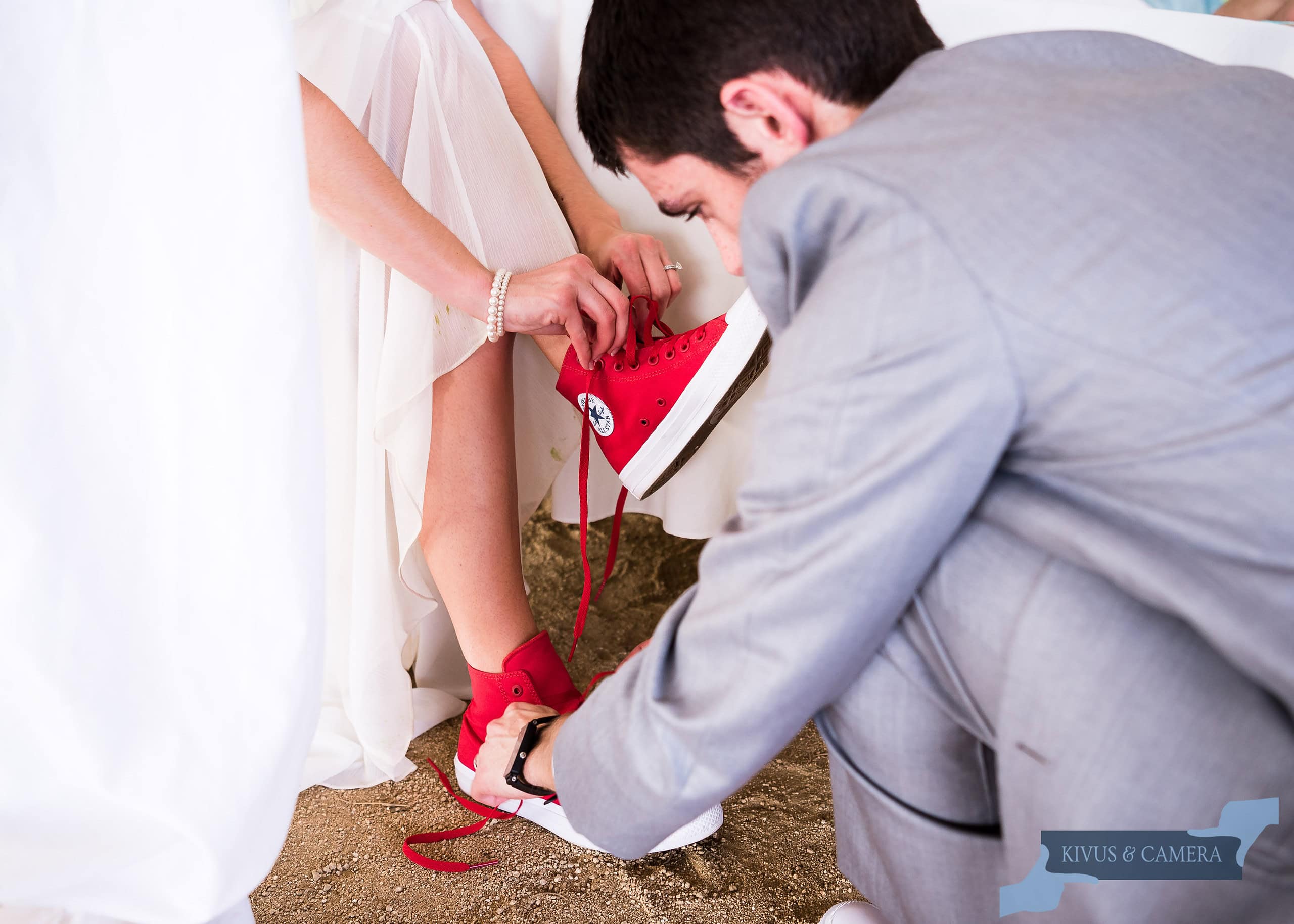 Bride in Chuck Taylors