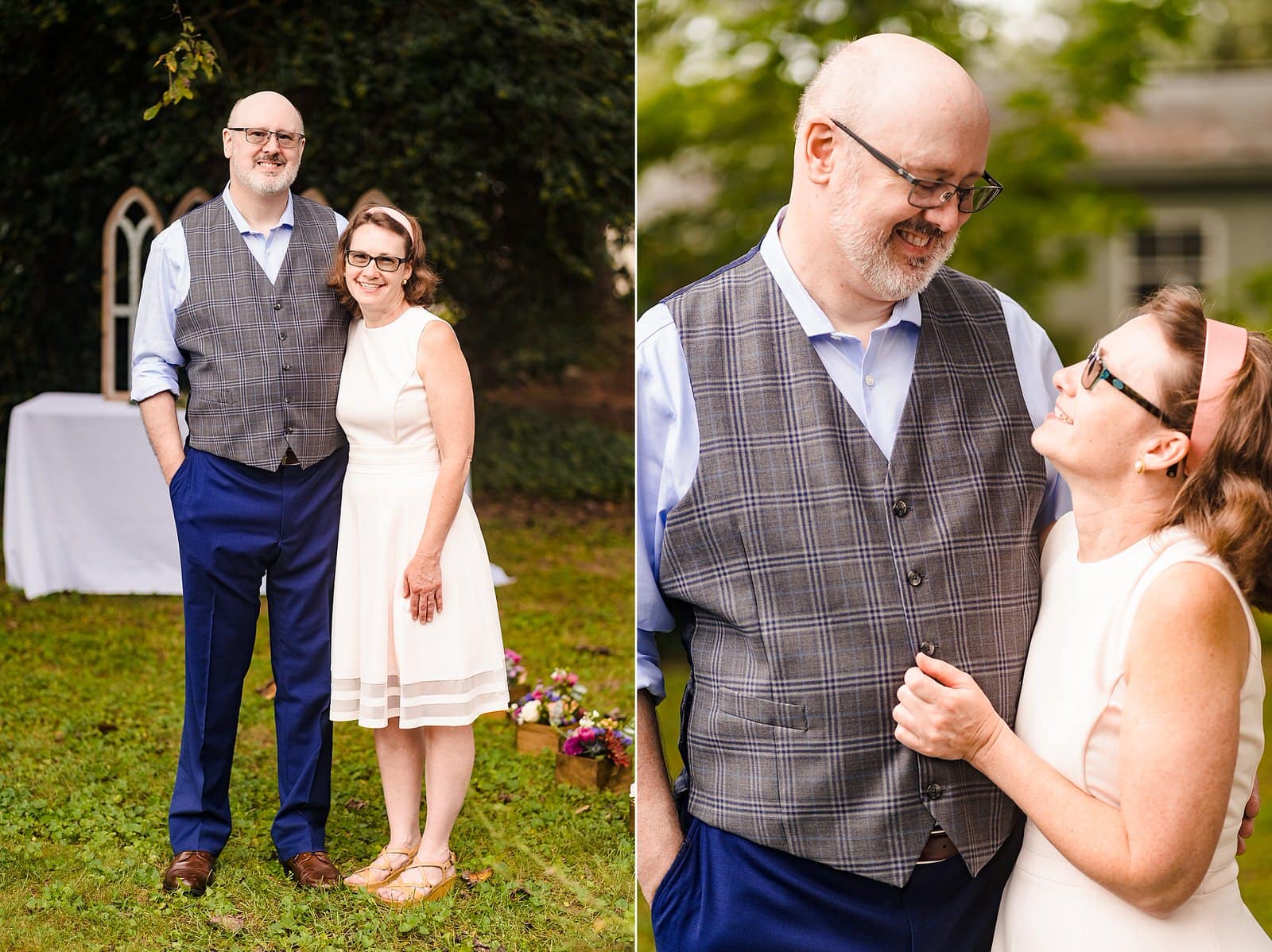 Wedding style inspiration for a casual backyard wedding