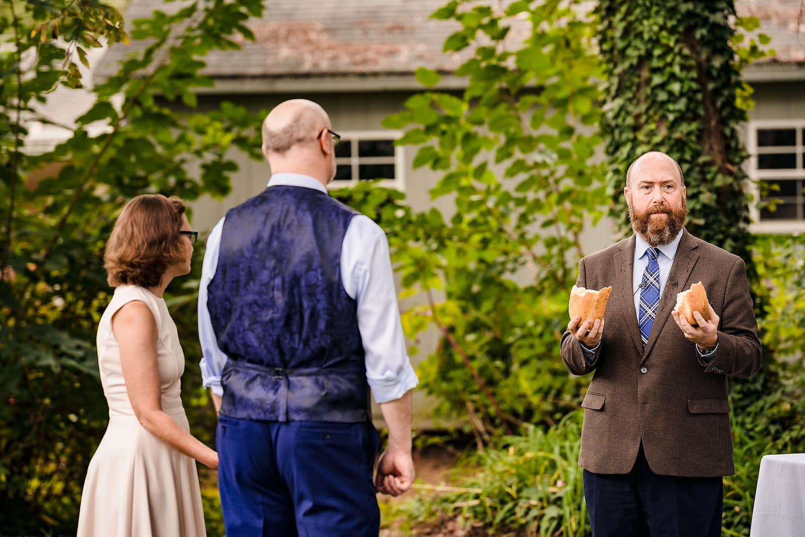 Wedding ceremony with communion