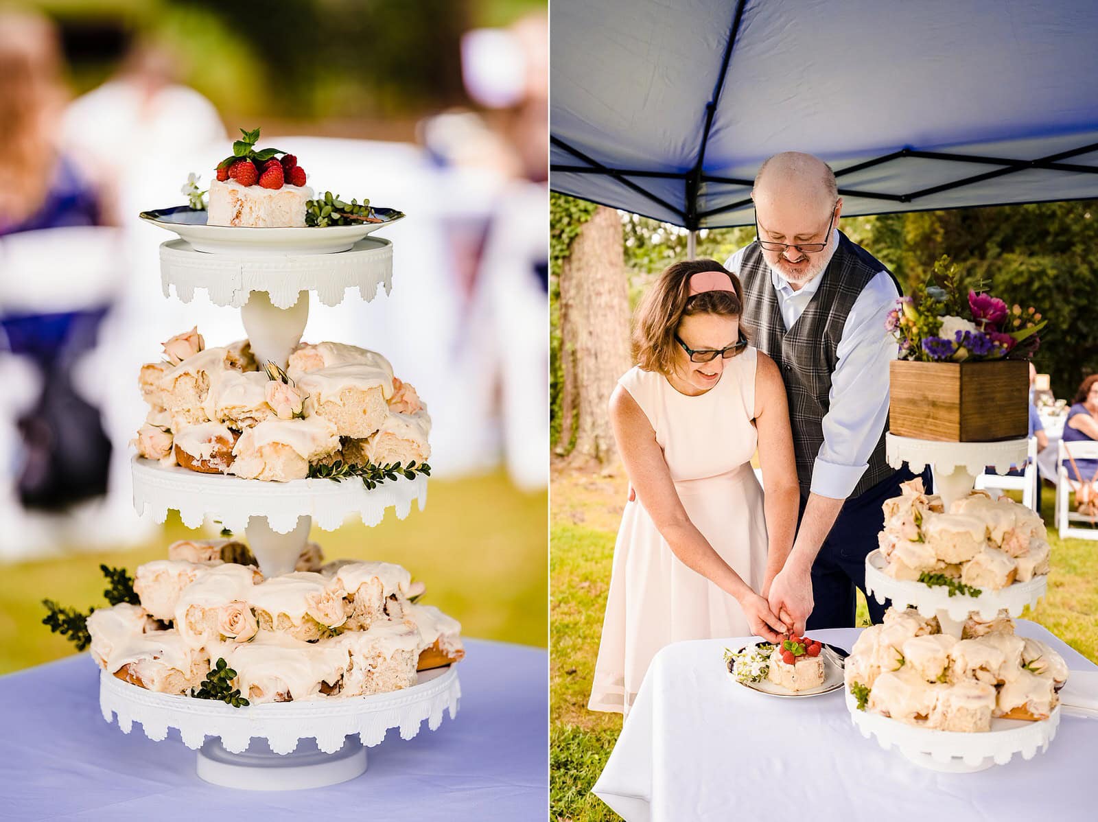 Sticky Bun wedding cake