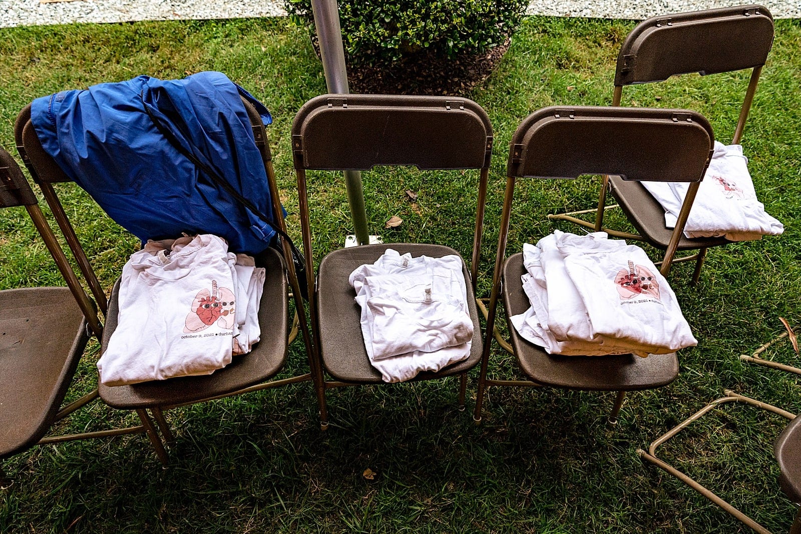 This couple made custom wedding tshirts for all their guests and a lot of people changed into them for the reception