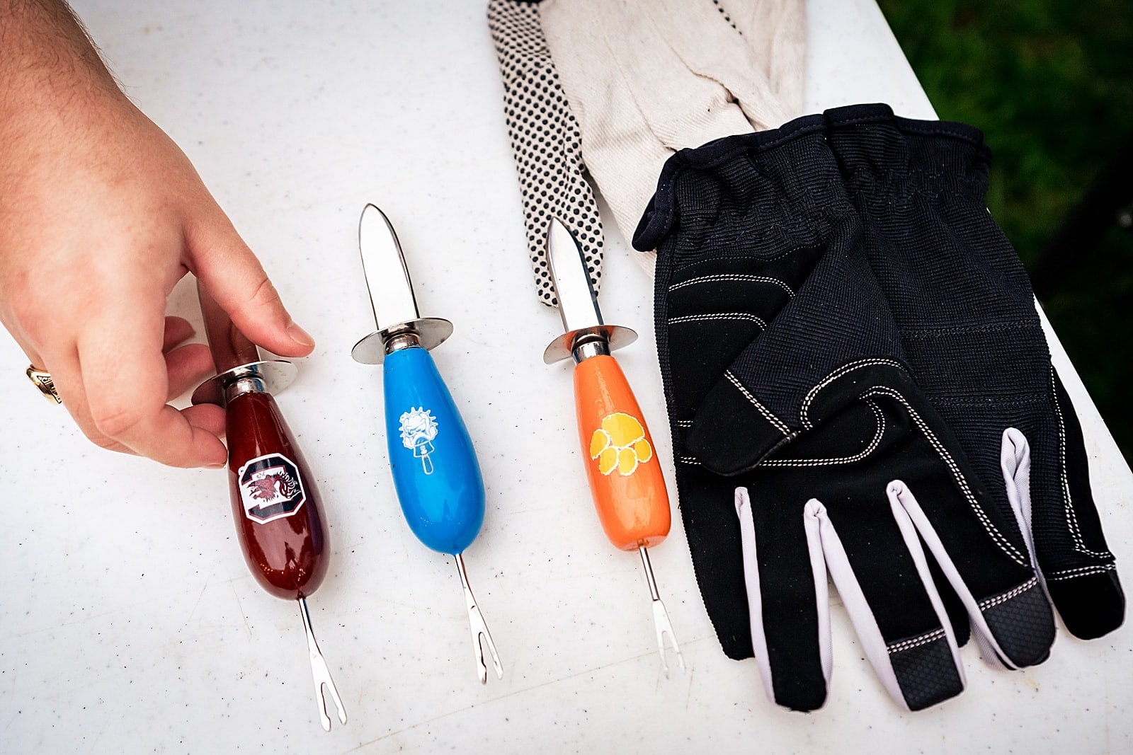 casual wedding with an oyster roast