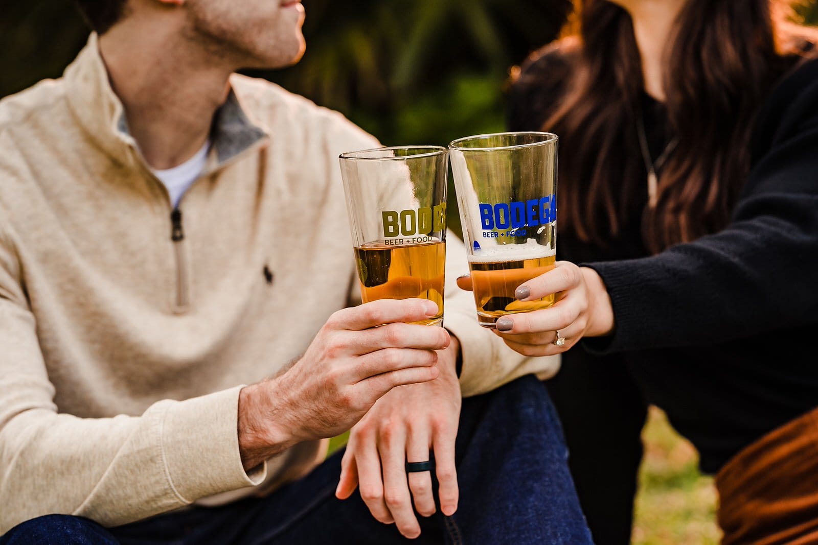 Fall picnic engagement photos in Chapel Hill