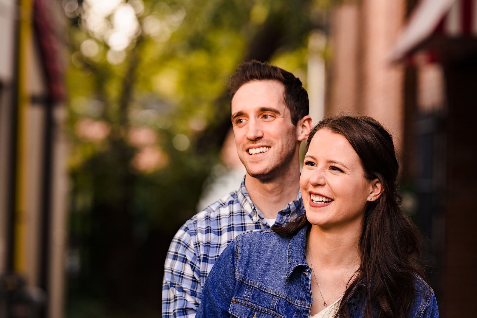 Chapel Hill engagement photos on Franklin Street