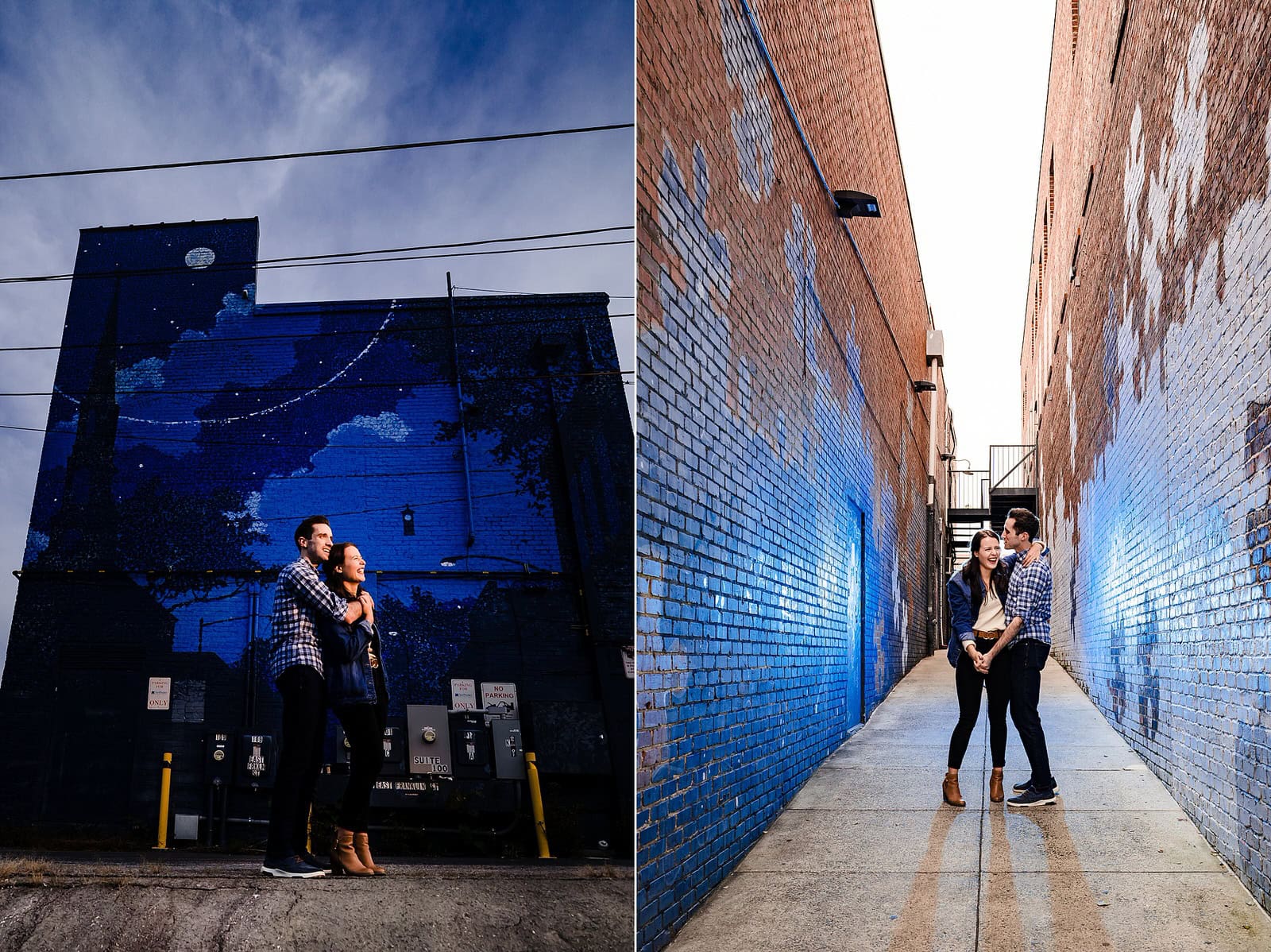 Chapel Hill engagement photos on Franklin Street