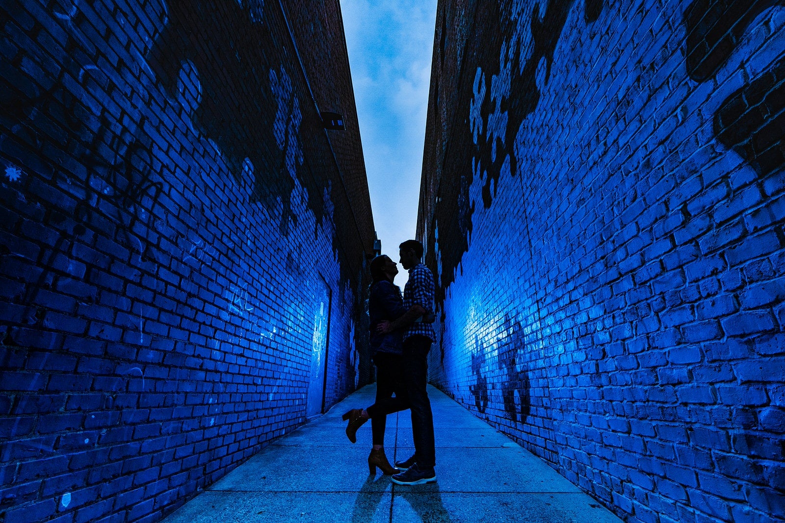 Chapel Hill engagement photos on Franklin Street