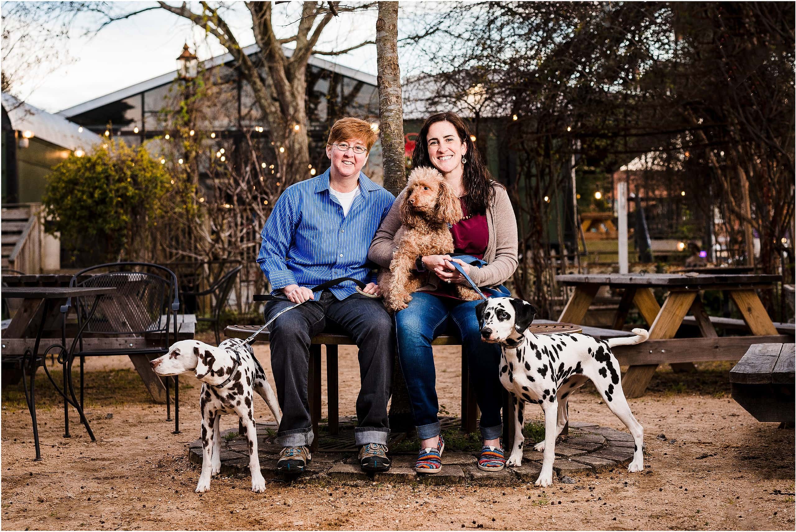 Chapel Hill Engagement Session - same-sex couple