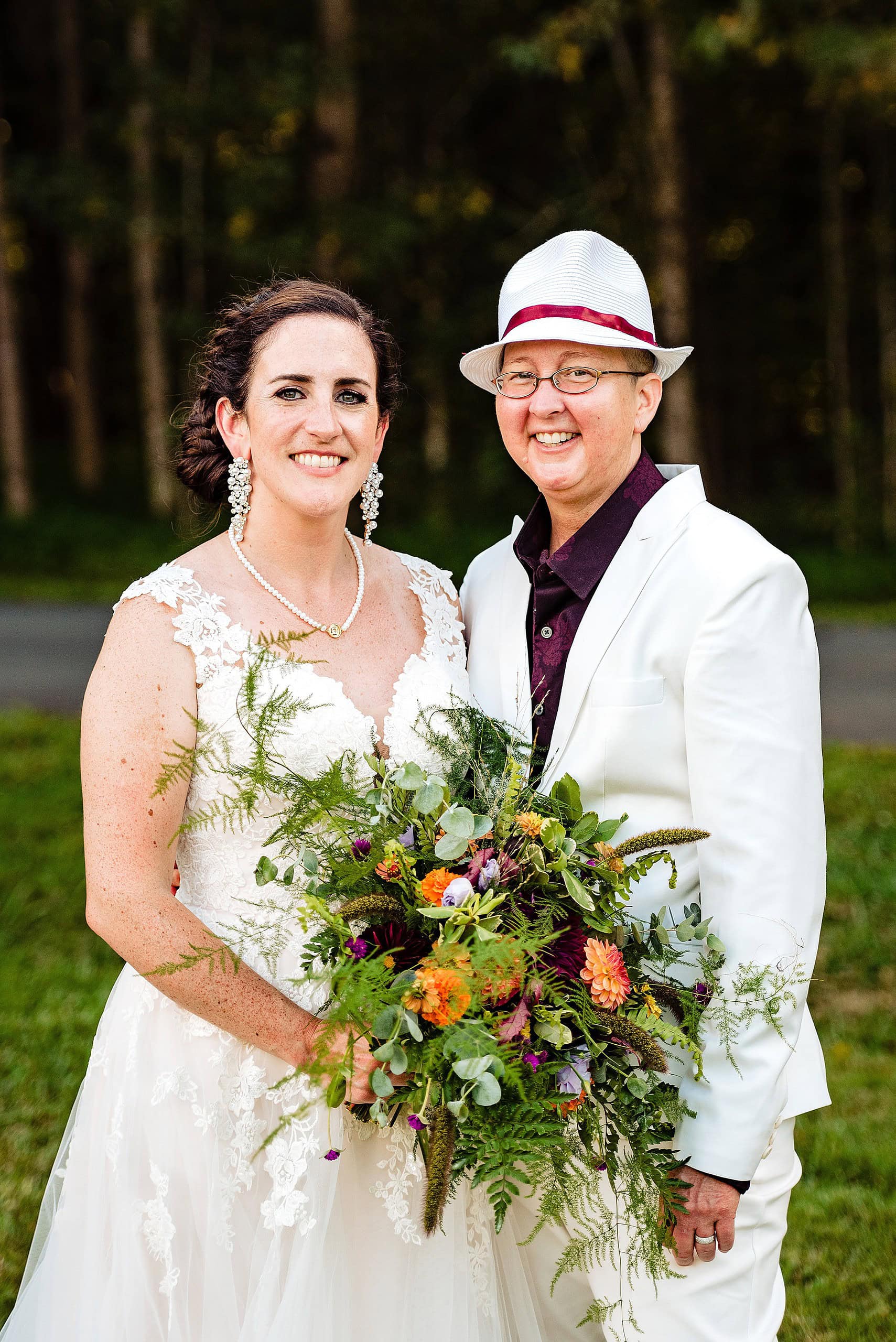 Chapel Hill Wedding, Chapel Hill Wedding Photographers, NC LGBT Wedding, North Carolina Wedding, North Carolina Wedding Photographers, private home wedding, Purple wedding details, Same Sex Wedding Photographers, Same-sex wedding, Two Brides