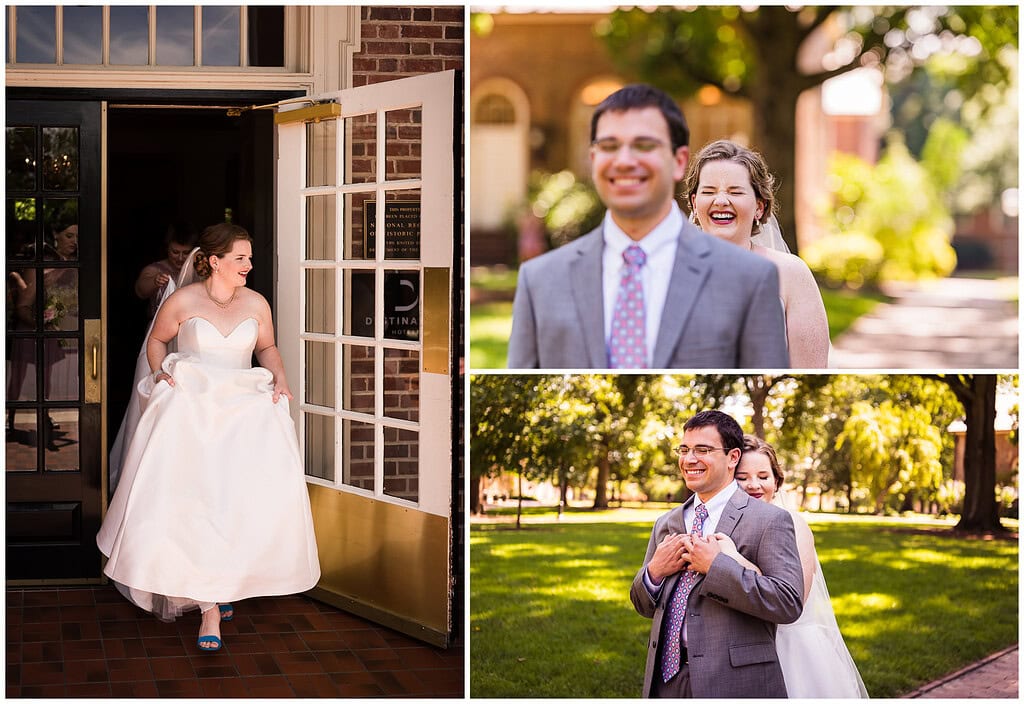 chapel hill wedding first look