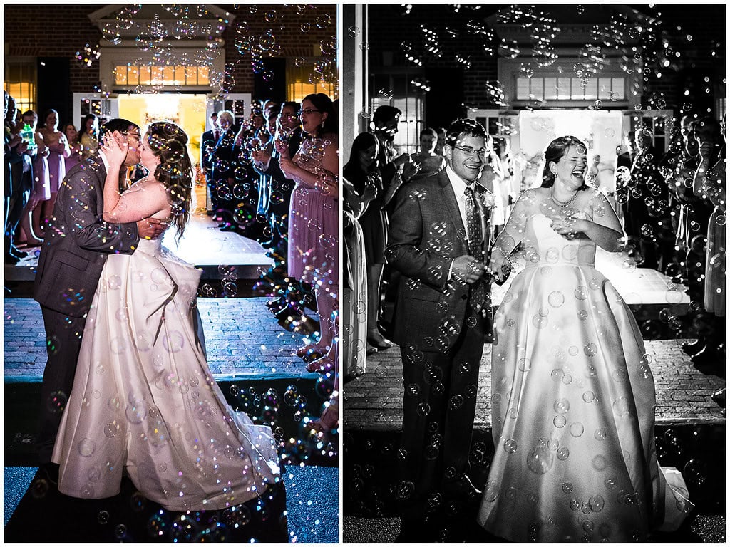 carolina inn wedding bubble exit