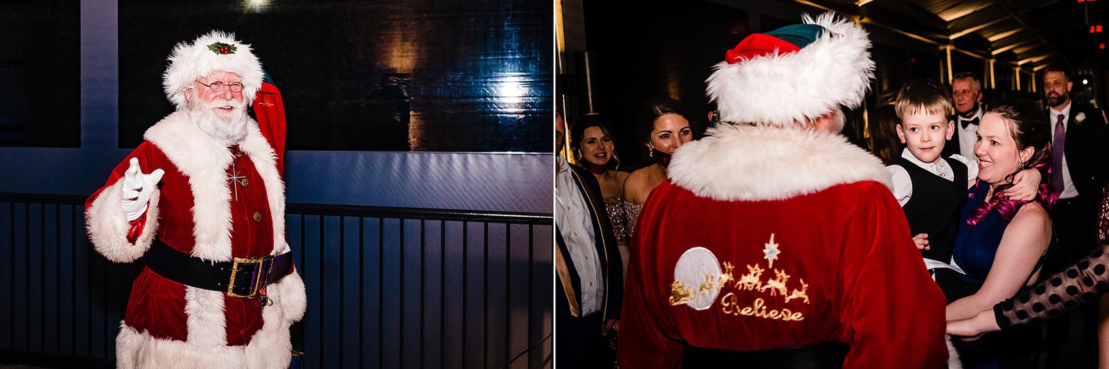 Santa came to this Christmas wedding!!