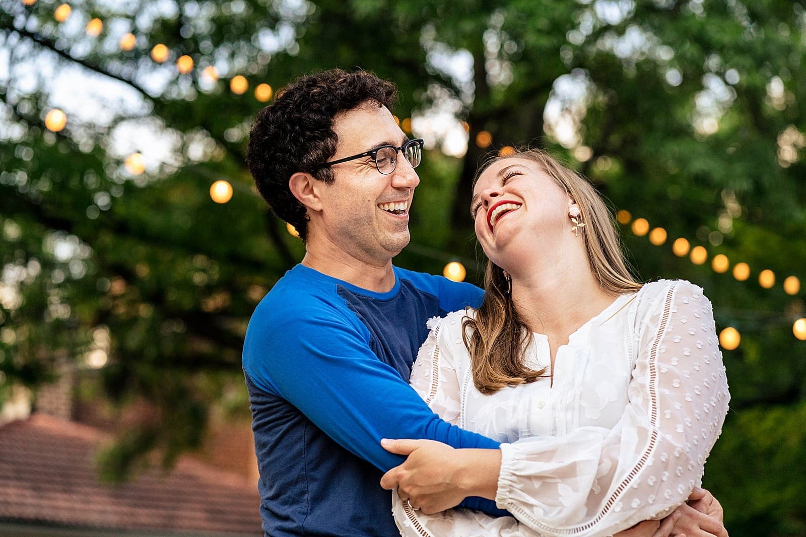 With its cobblestone streets and string lights, City Market in downtown Raleigh makes for a great engagement session location