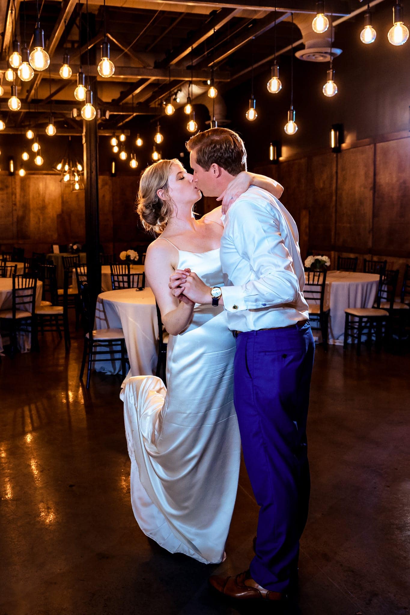 this couple shared a private last dance as their planner was getting the guests ready for the sparkler exit | photo by Kivus & Camera