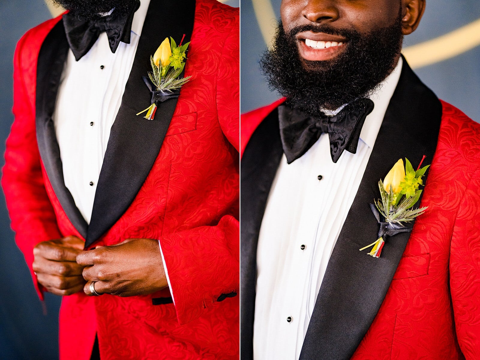 Jamison himself models one of his Robert Jamison Collection custom suits 