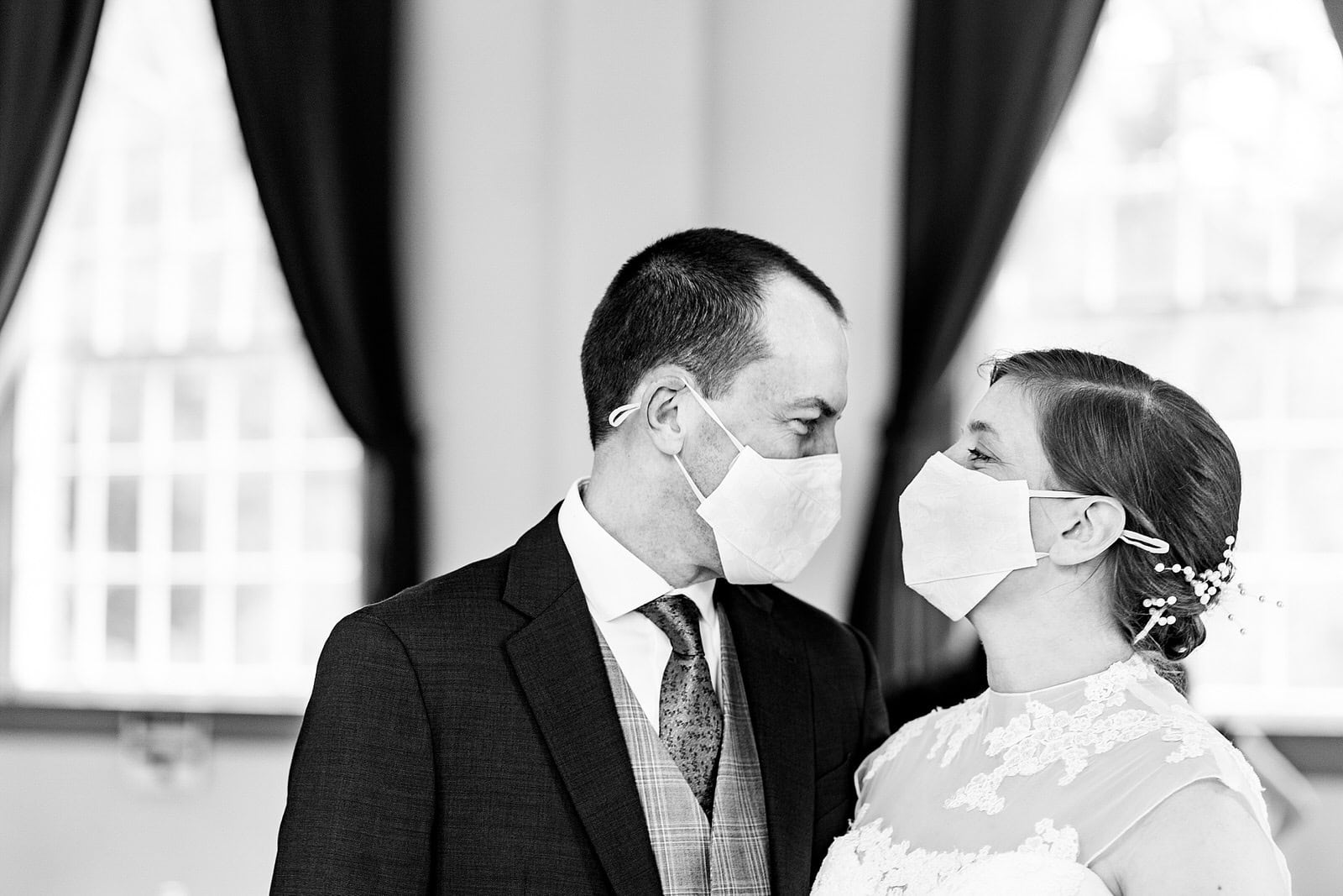 Covid wedding at the Old Murphey School