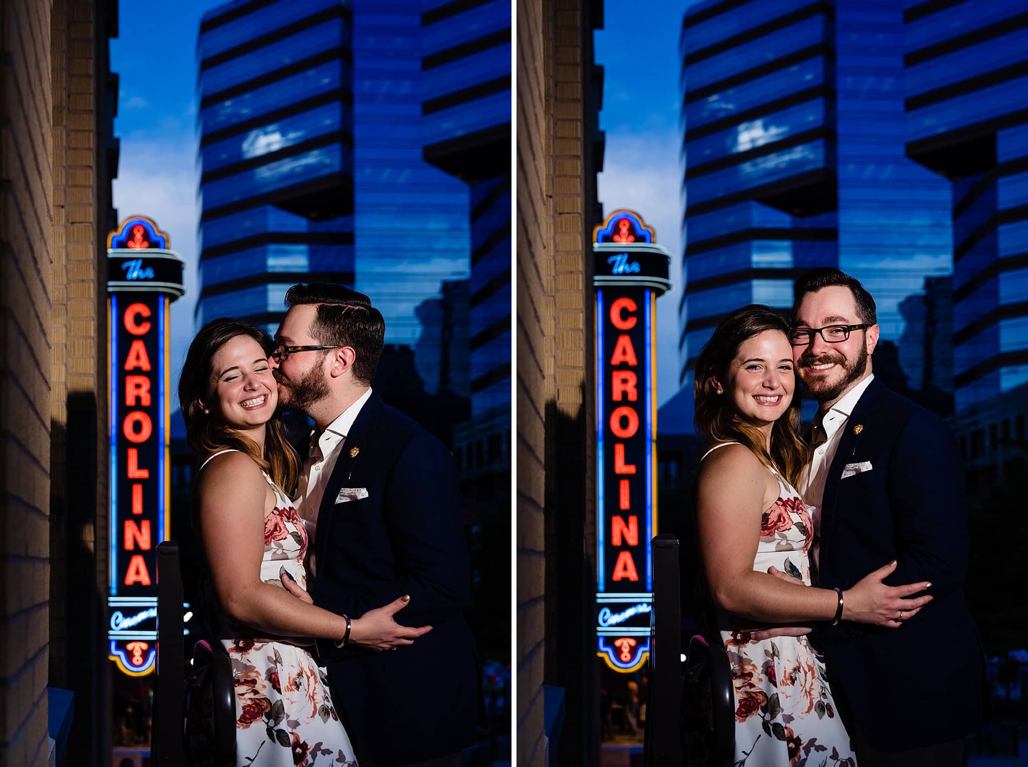 The Carolina Theatre Engagement Photos