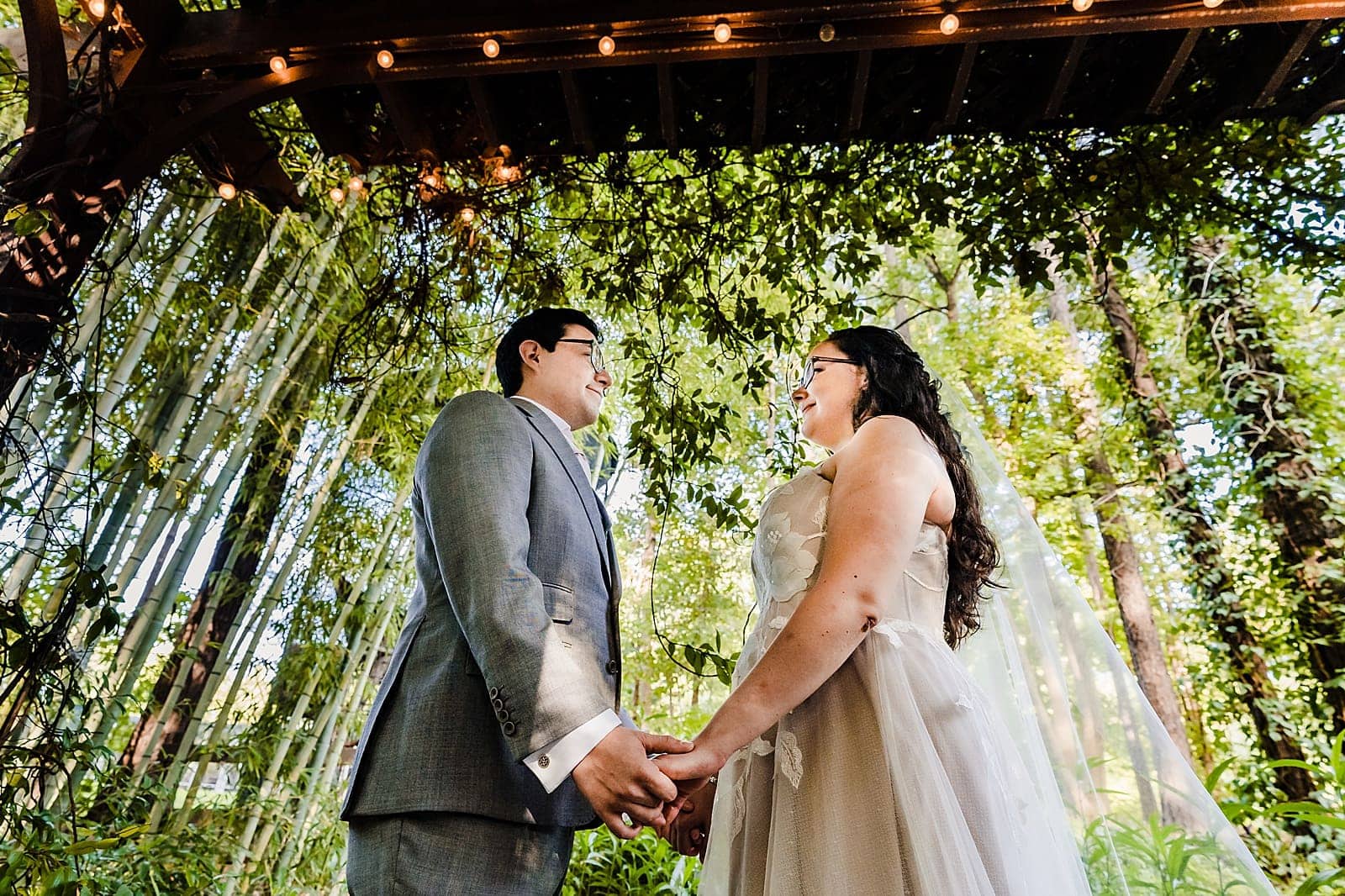 beautiful light at this lemur center wedding