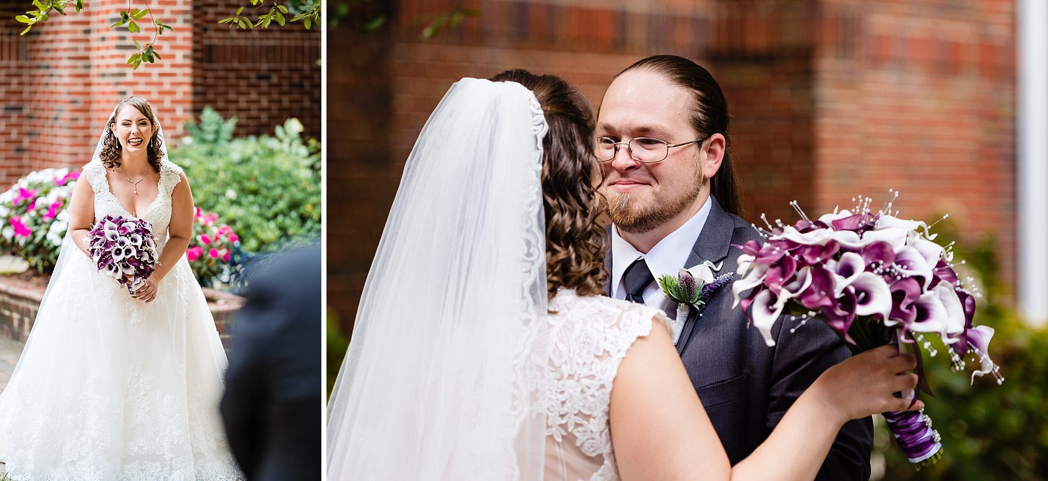 Trinity Avenue Presbyterian Church Wedding first look