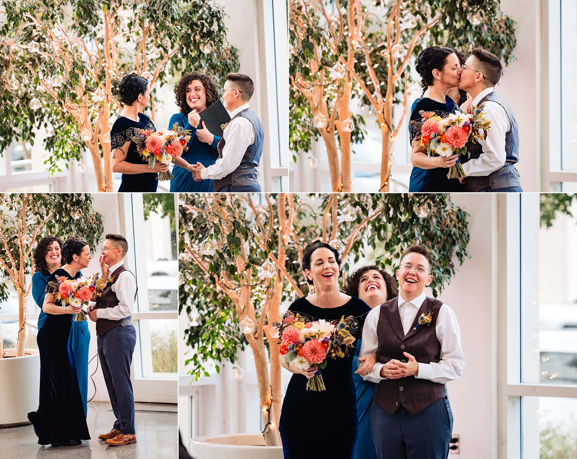 Durham Wedding, Durham Wedding photos, Durham Arts Council, Durham Wedding Photographer, Durham Arts Council Wedding, Same-sex wedding, NC Same-sex wedding, LBGTQ Wedding Photographer, colorful wedding, nontraditional wedding, offbeat bride, kivusandcamera.com