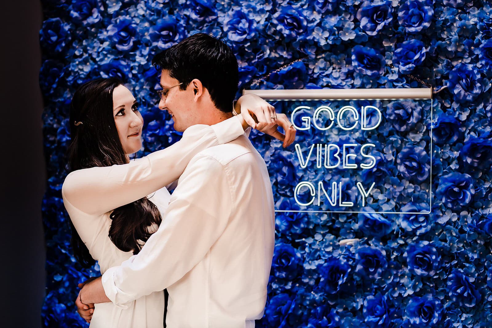 nontraditional wedding photos at a Durham elopement at an AirBNB