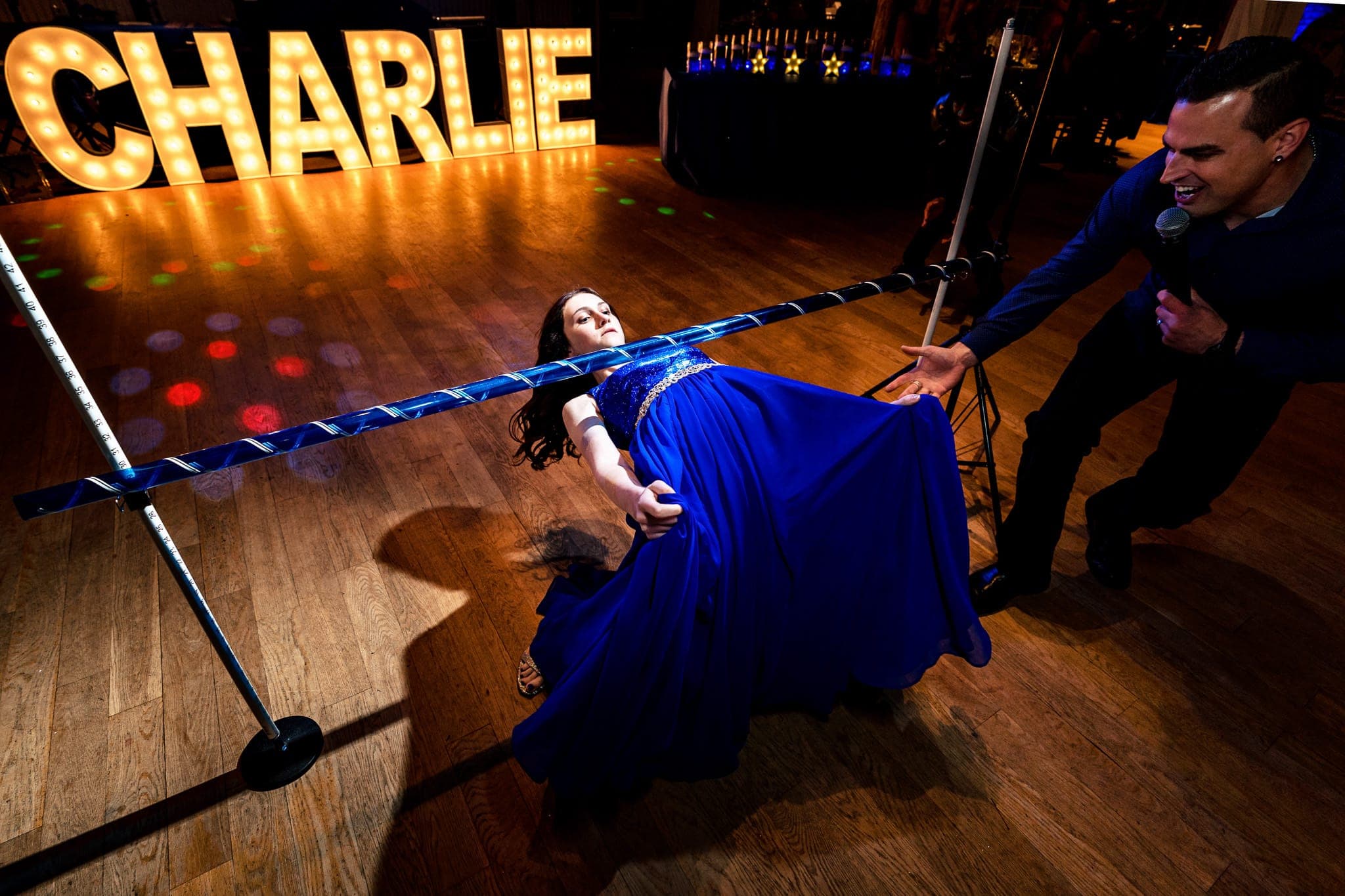 limbo contest photos from North Carolina mitzvah photographer Kivus & Camera