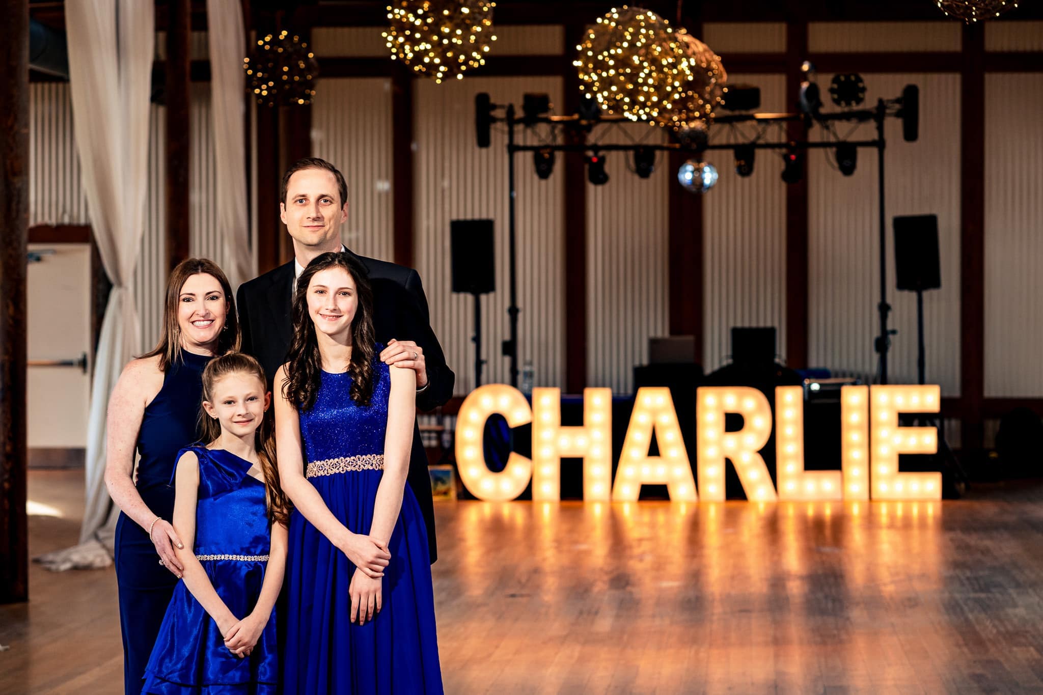 bat mitzvah reception at The Cotton Room in Durham, NC