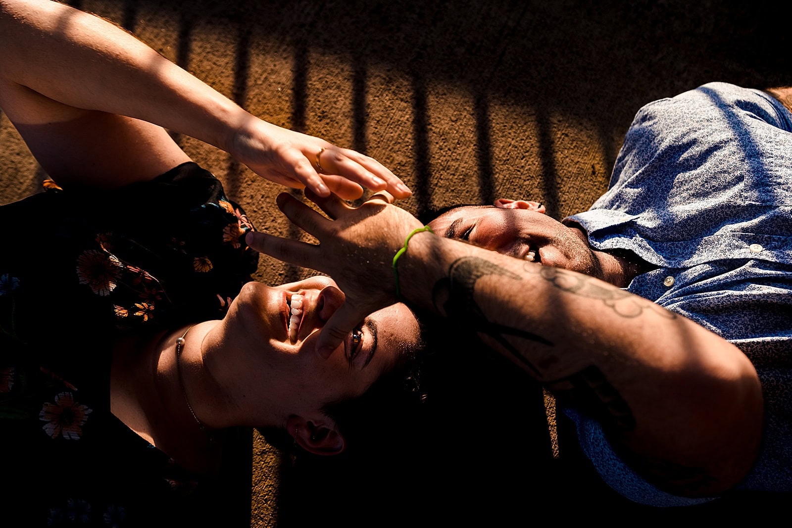 Durham train station engagement photos