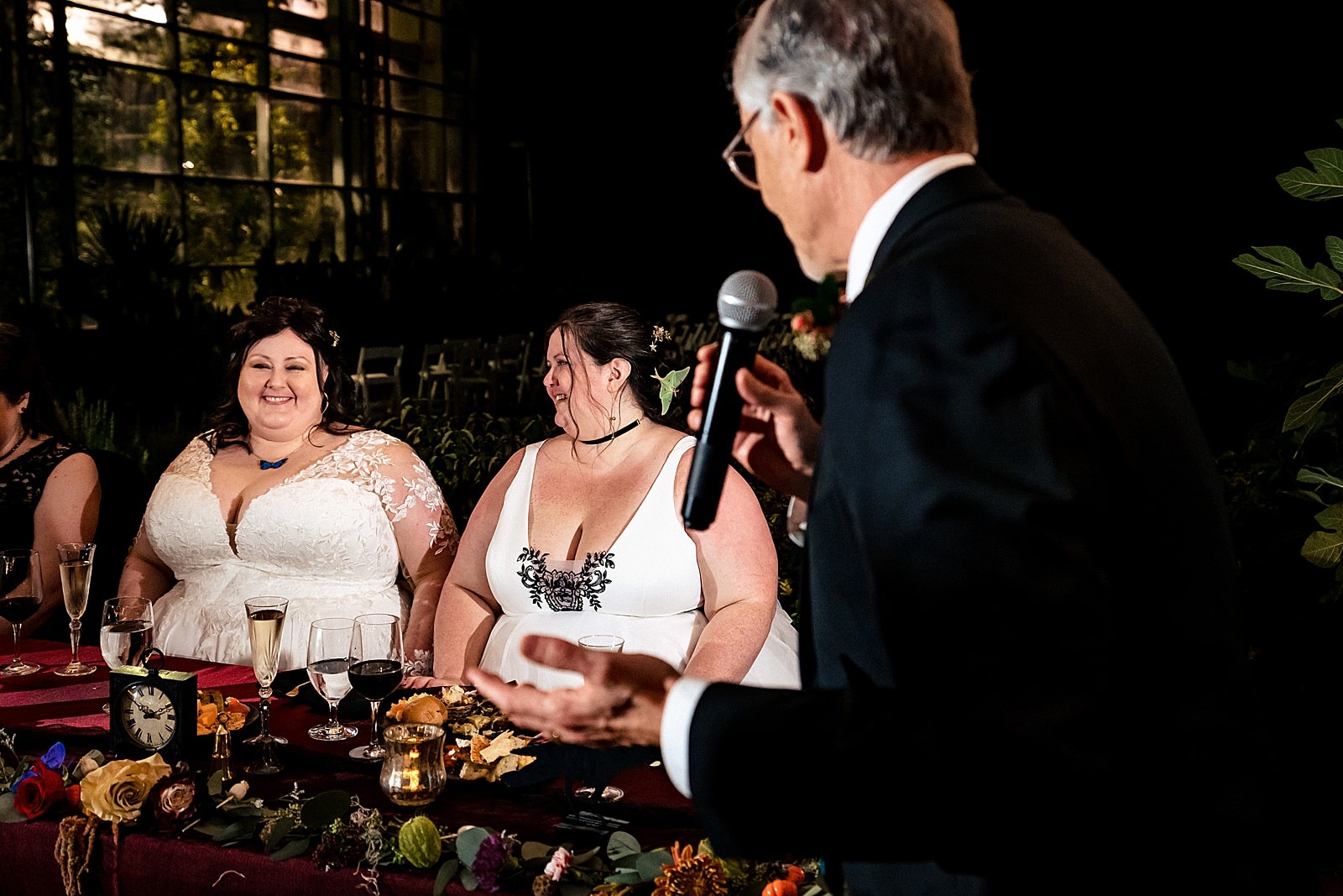 this wedding had two brides, and so there were two fathers of the bride which means double the tears from me!