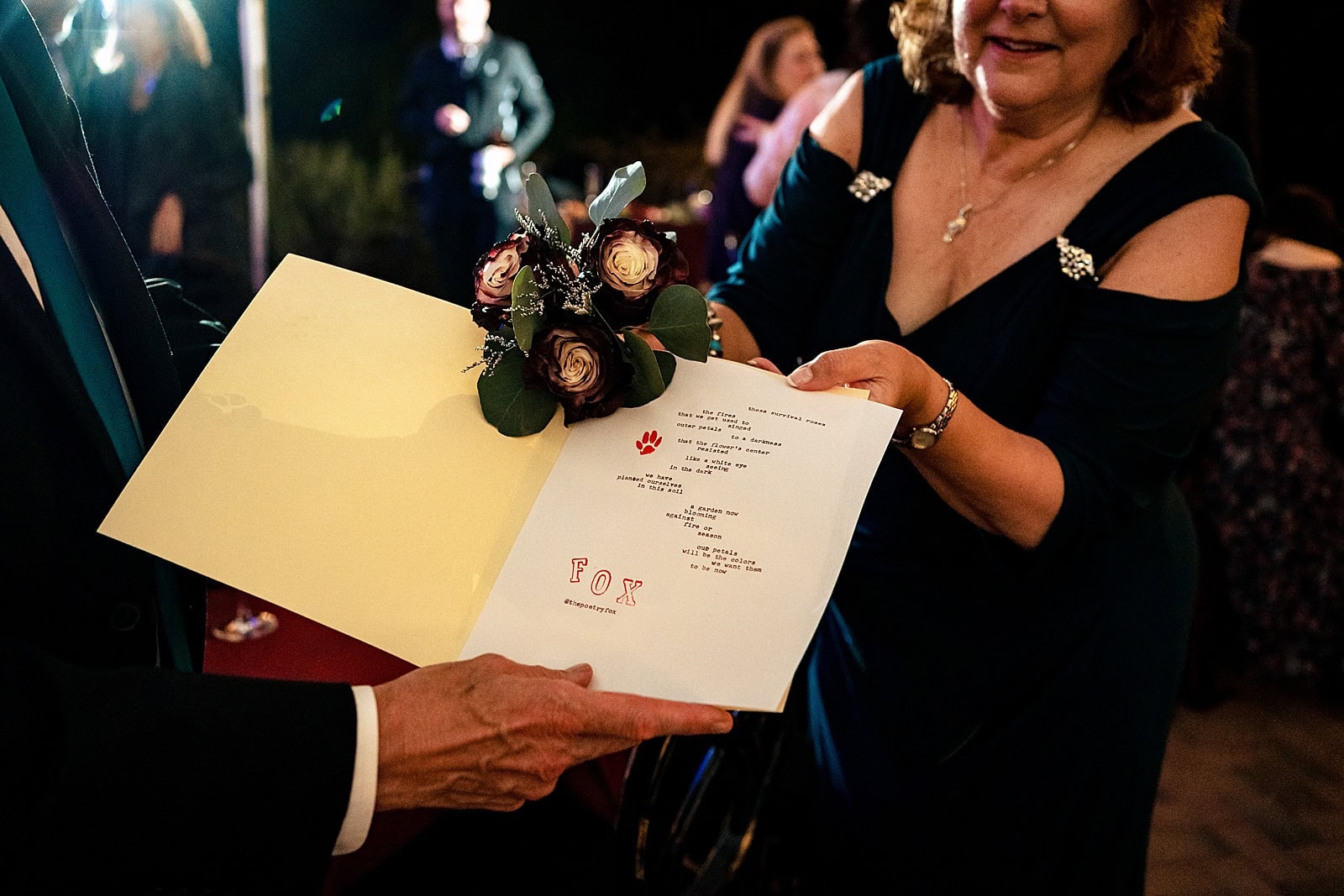 Edgar Allan Poe themed wedding with POEtry from Durham's Poetry Fox