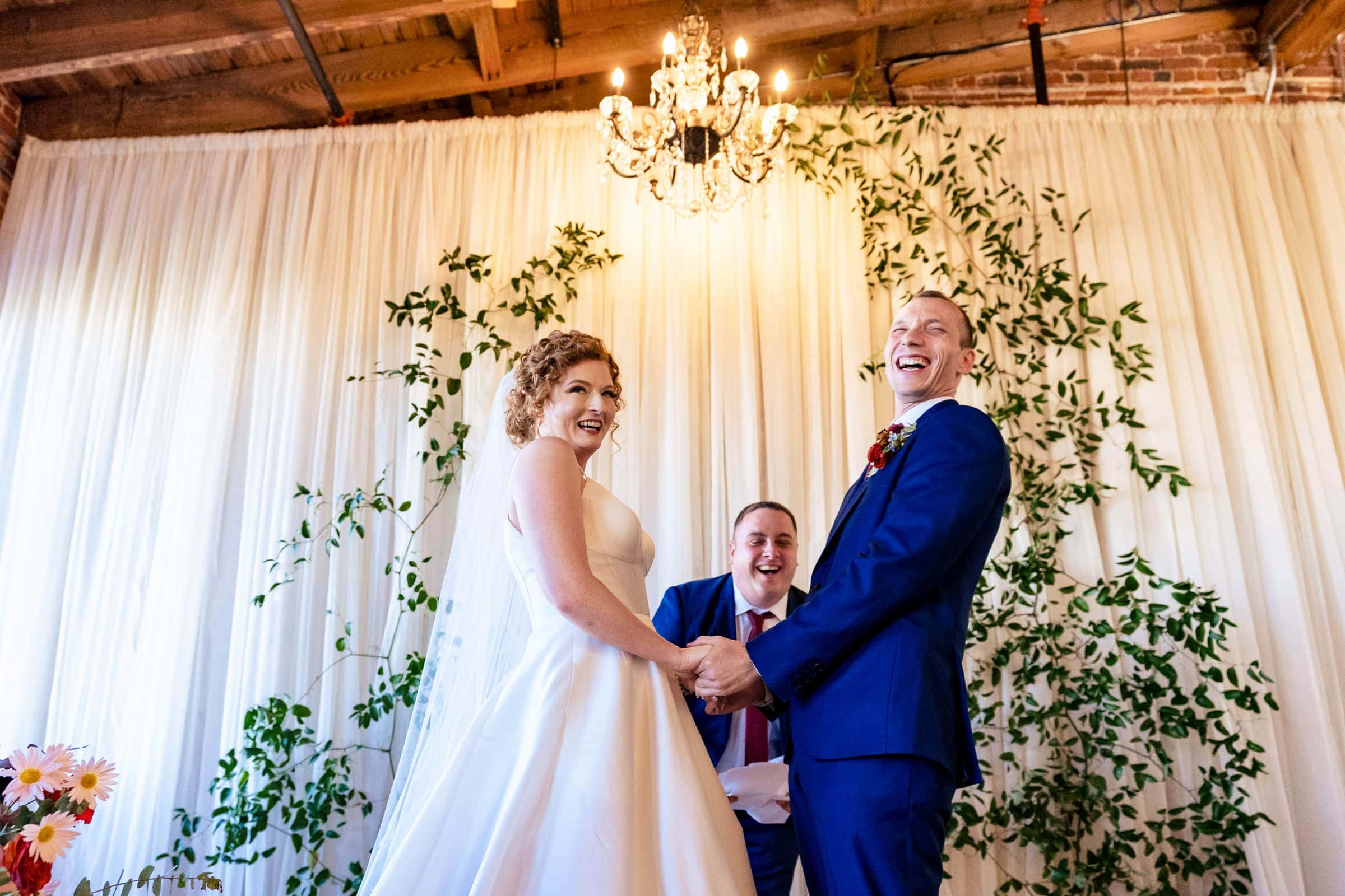 Melrose Knitting Mill wedding ceremony | photos by Kivus & Camera