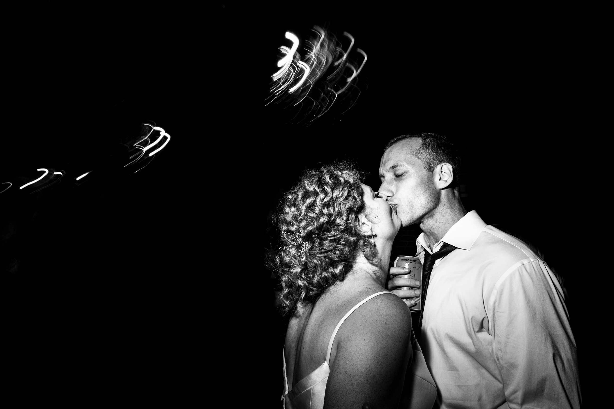 Fun wedding reception for Elon grads at Melrose Knitting Mill in downtown Raleigh | photos by Kivus & Camera