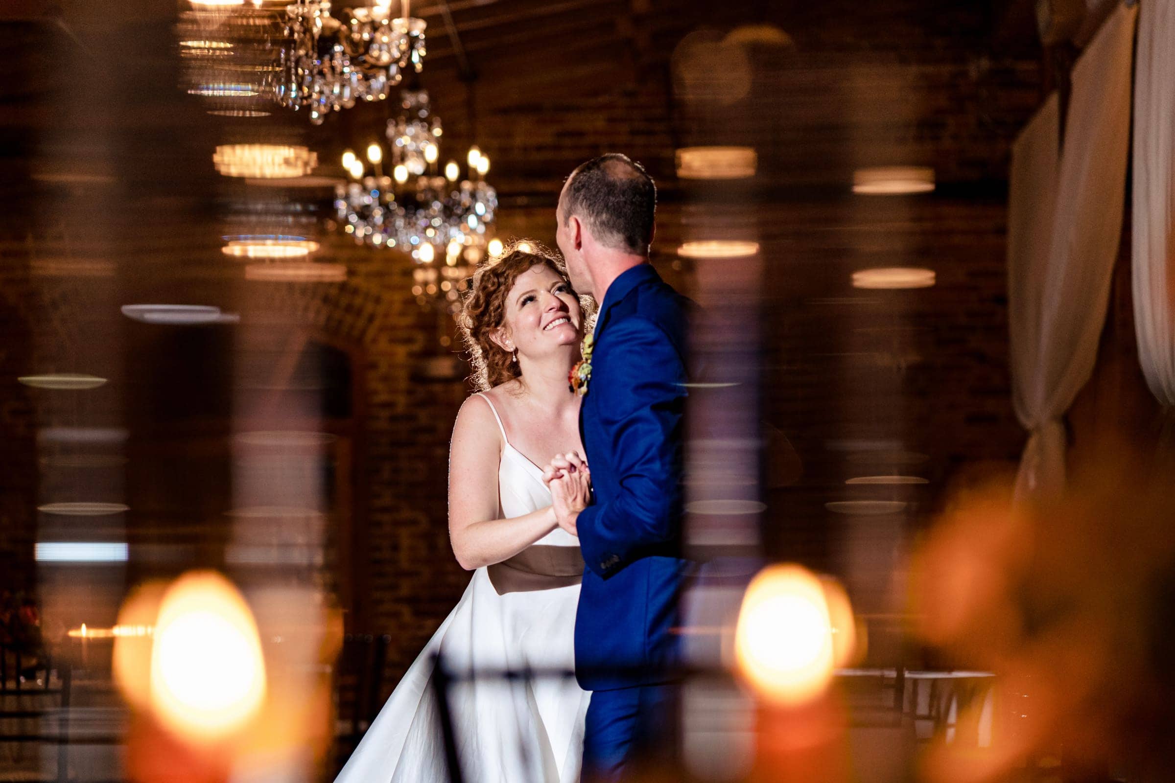 Fun wedding reception for Elon grads at Melrose Knitting Mill in downtown Raleigh | photos by Kivus & Camera