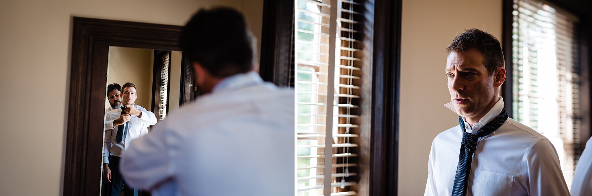 groom needs help with tie