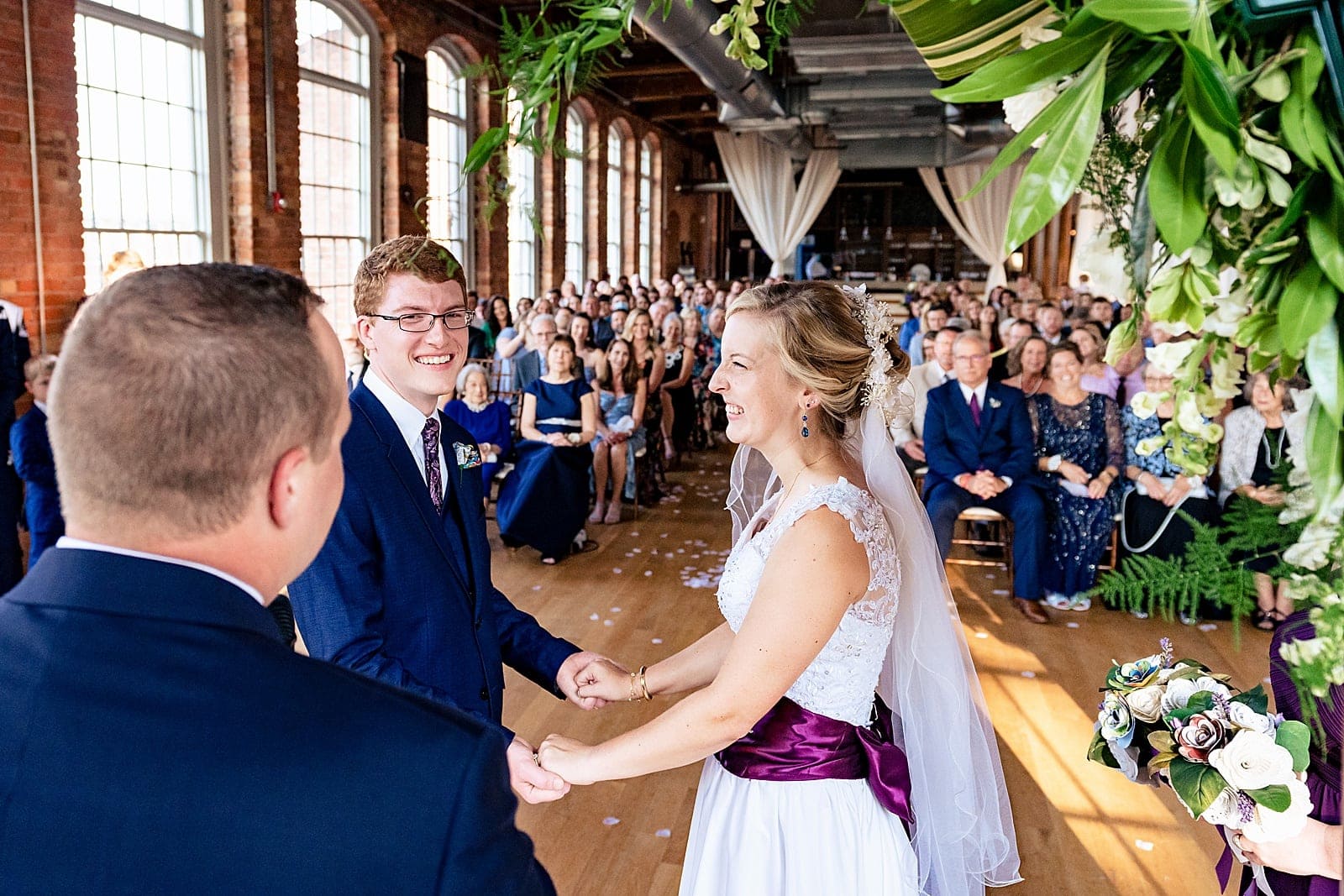 Ask your photographer to get an awesome unique angle of the proclamation and first kiss