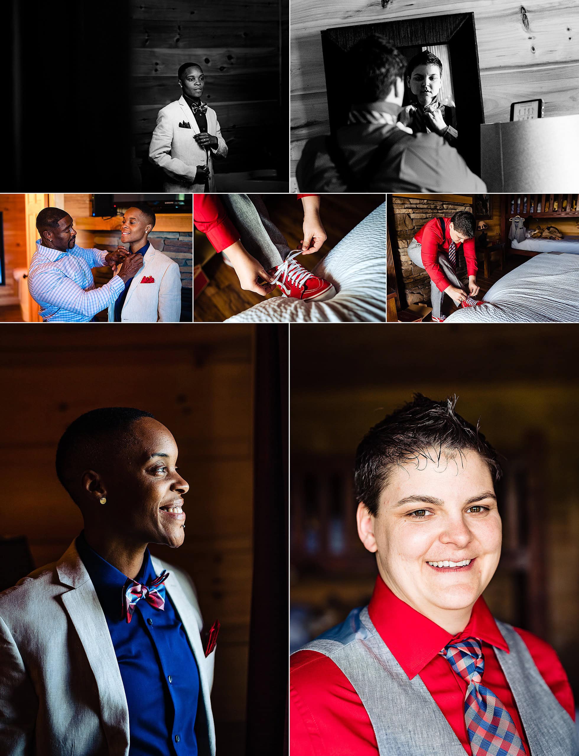 Gatlinburg Mansion, Same-sex wedding, LGBT wedding, Colorful wedding, Intimate Wedding, Gatlinburg Mansion Wedding, Mountain Wedding, North Carolina same-sex wedding photographers | kivusandcamera.com