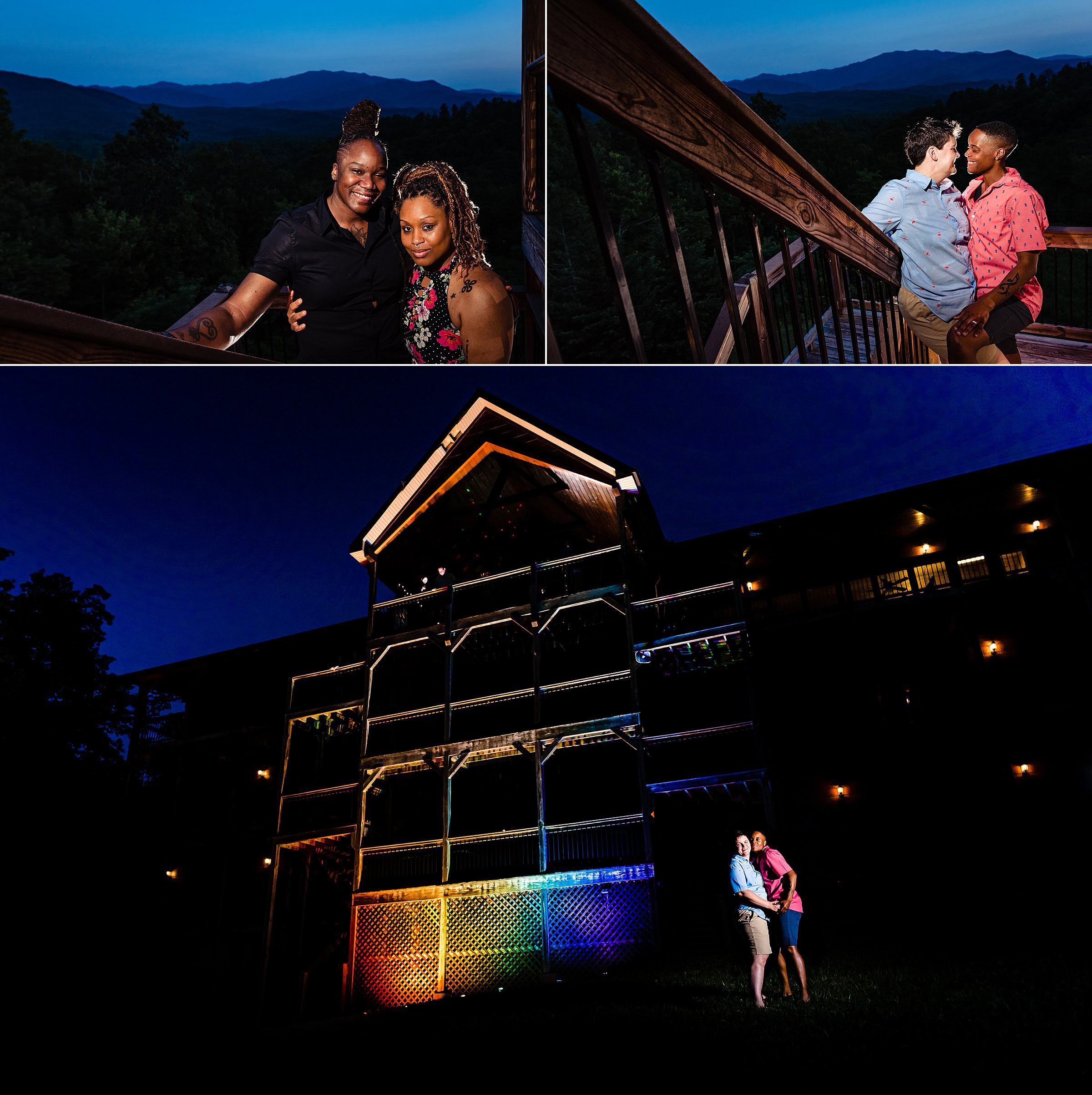 Gatlinburg Mansion, Same-sex wedding, LGBT wedding, Colorful wedding, Intimate Wedding, Gatlinburg Mansion Wedding, Mountain Wedding, North Carolina same-sex wedding photographers | kivusandcamera.com