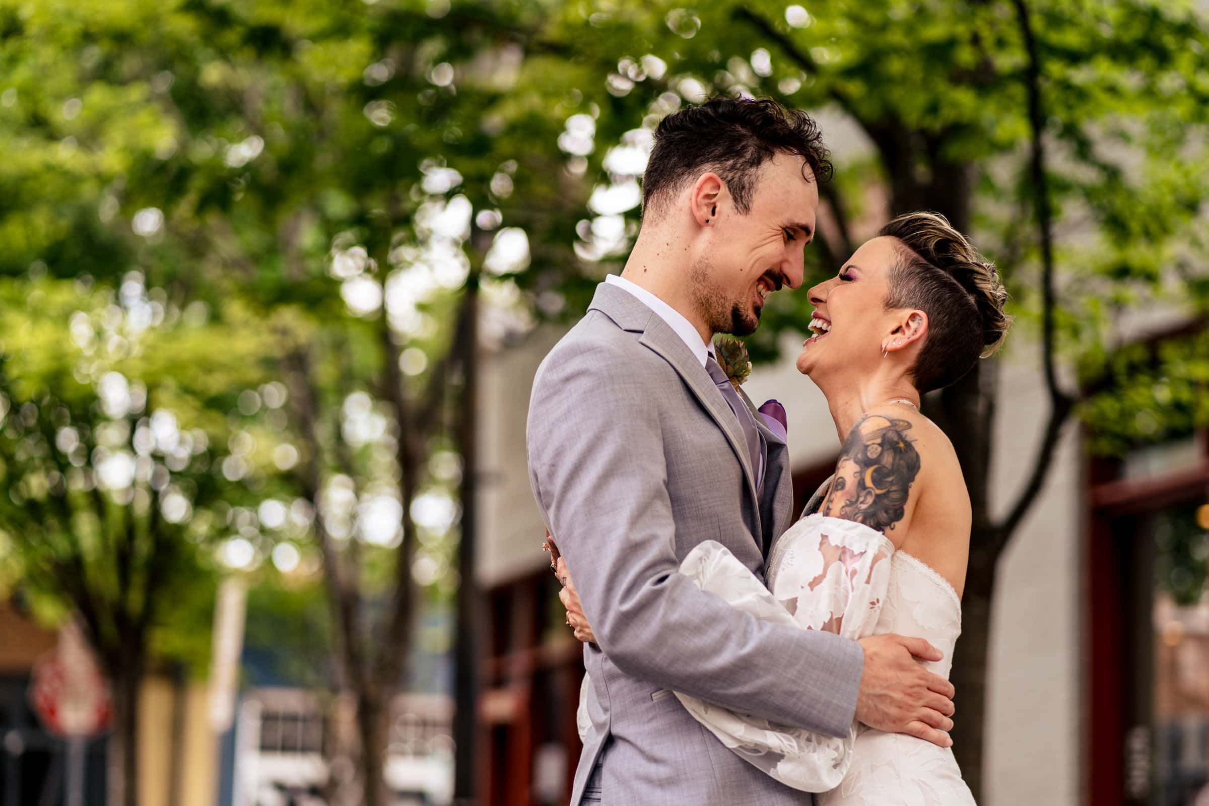 wedding day portraits at City Market | Kivus & Camera