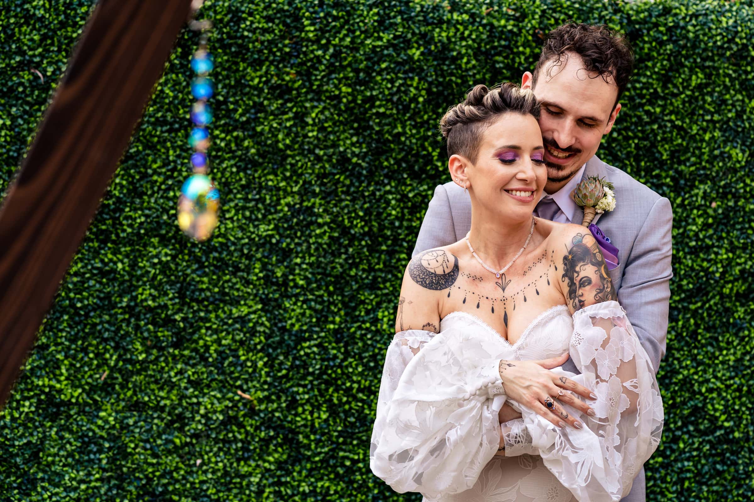 wedding day portraits at City Market | Kivus & Camera