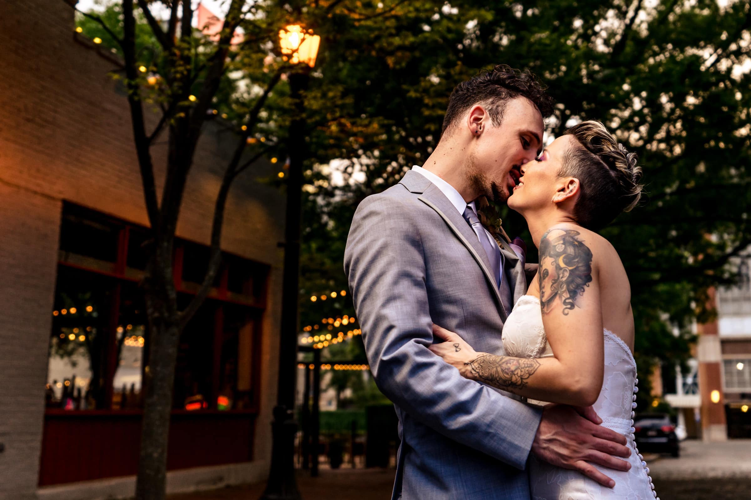 wedding day portraits at City Market | Kivus & Camera