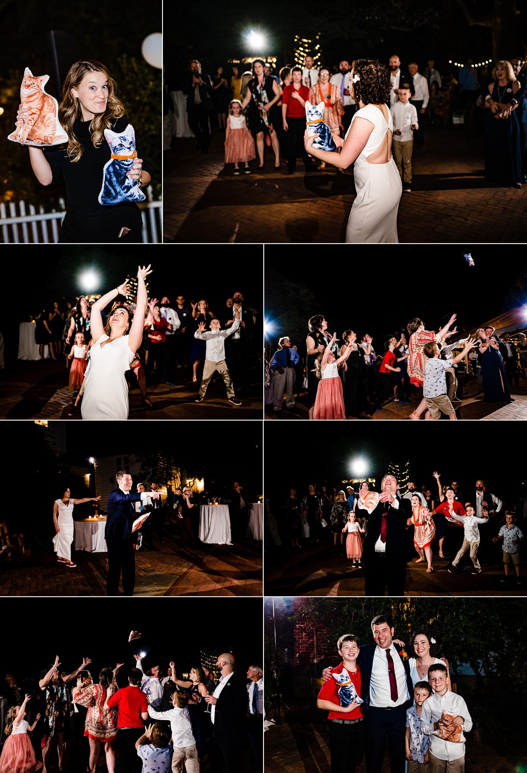 Cat Toss at wedding | Haywood Hall, Haywood Hall Wedding, Raleigh Wedding, Raleigh Wedding Photographer, NC Wedding Photographer, Southern Wedding, Historic Home wedding, Outdoor Wedding, kivusandcamera.com, downtown raleigh wedding, colorful wedding, Harmony Weddings and Events, Haywood Hall Photos