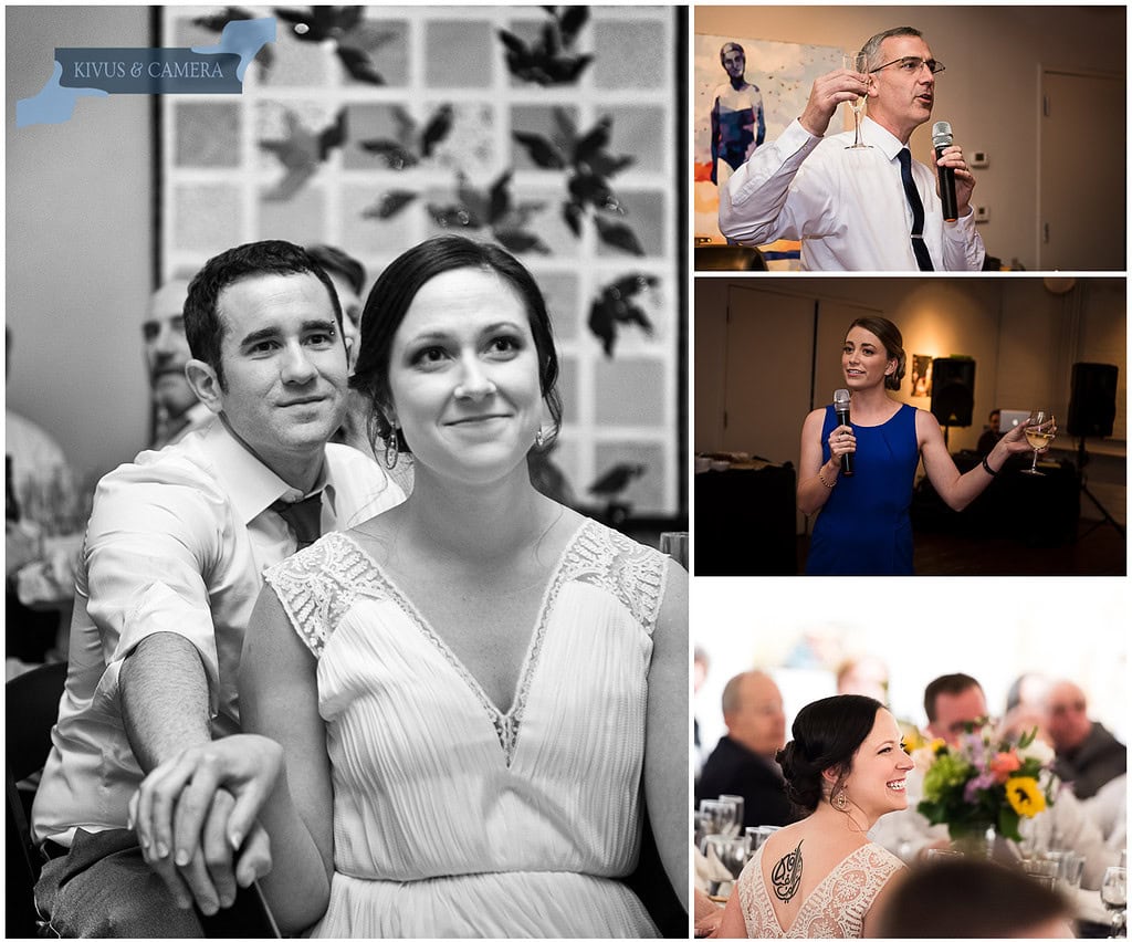 Touching wedding toasts