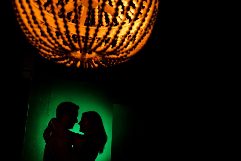 creative engagement photography at Killjoy Cocktail bar in Raleigh, NC