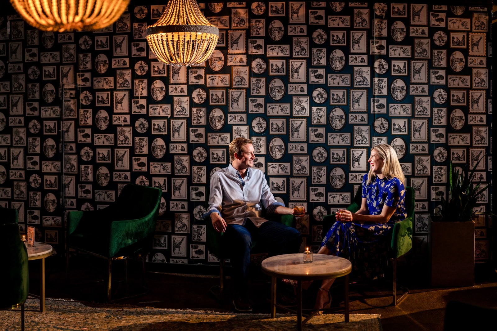 creative engagement photography at Killjoy Cocktail bar in Raleigh, NC | photos by Kivus & Camera