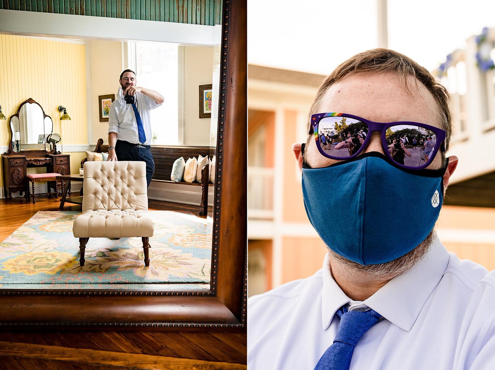 Raleigh wedding photographer behind the scenes