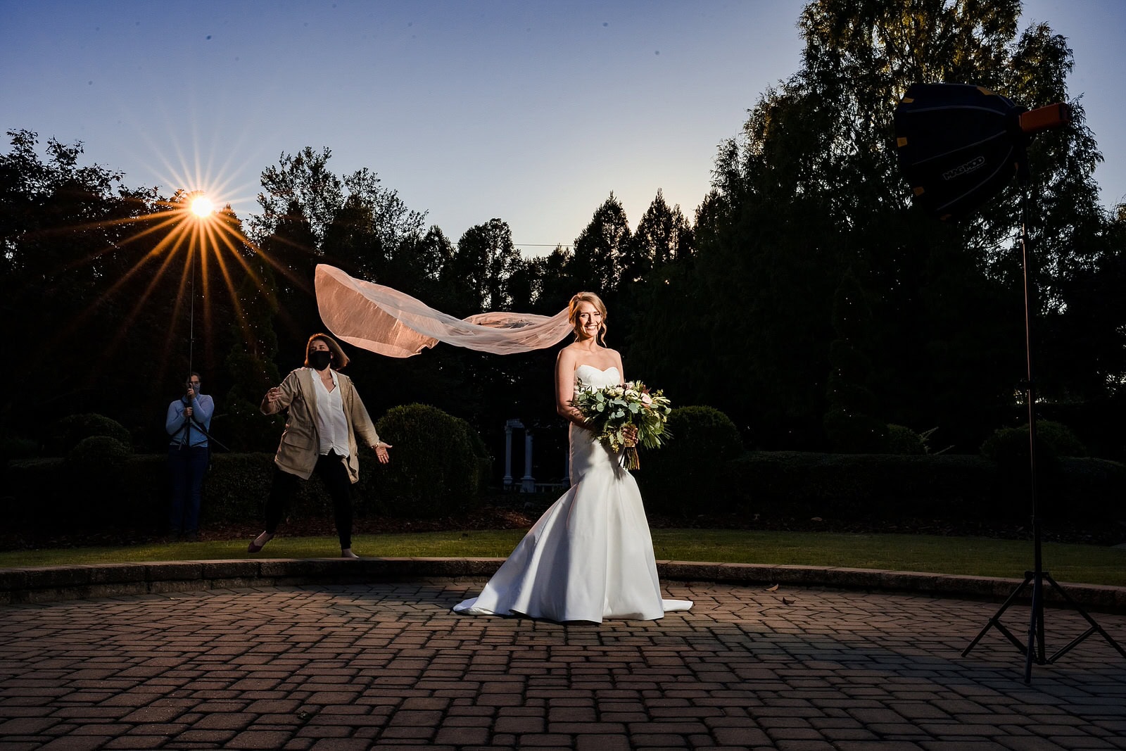 Raleigh wedding photographer behind the scenes