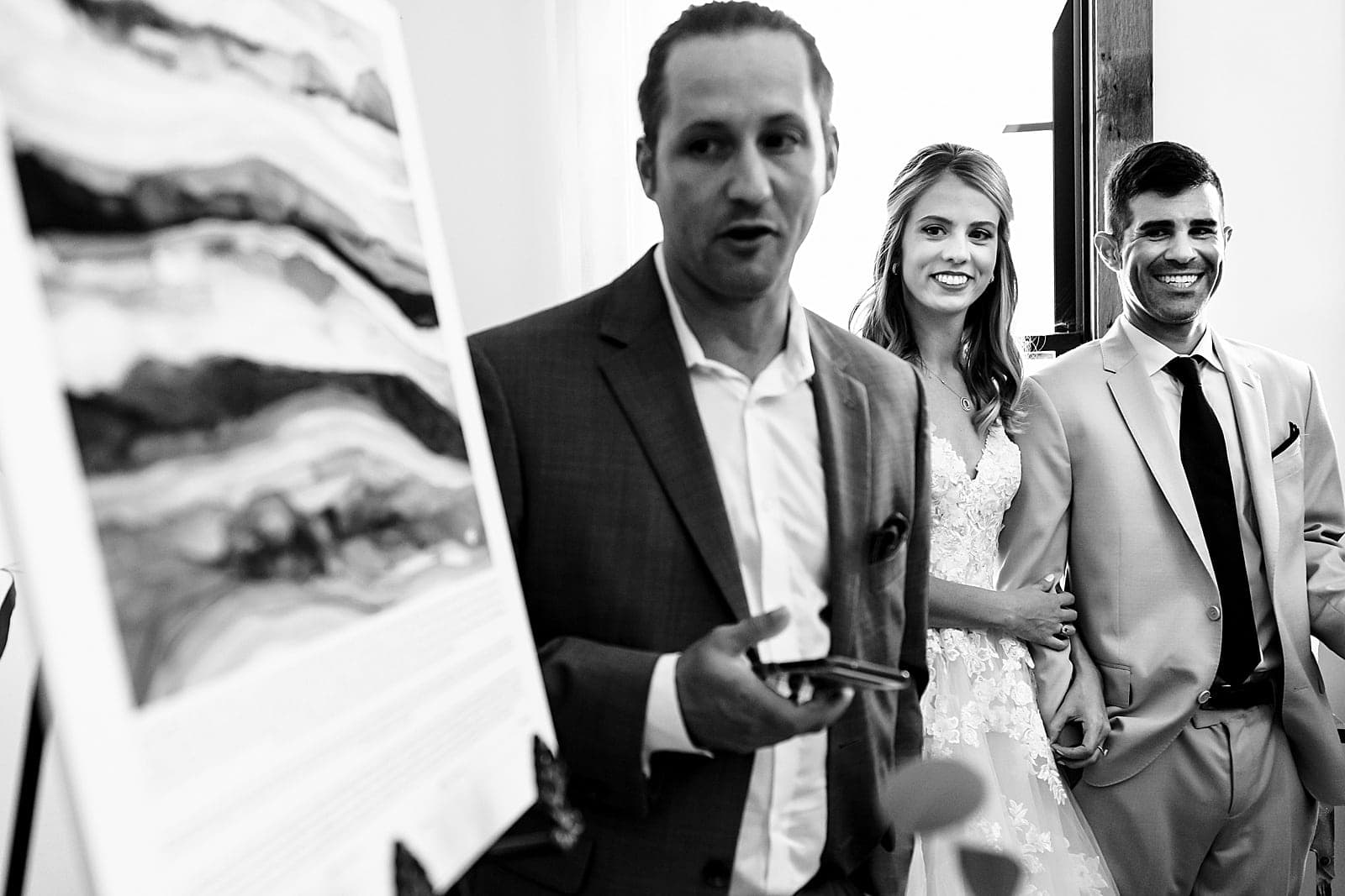 ketubah signing at Chapel Hill wedding