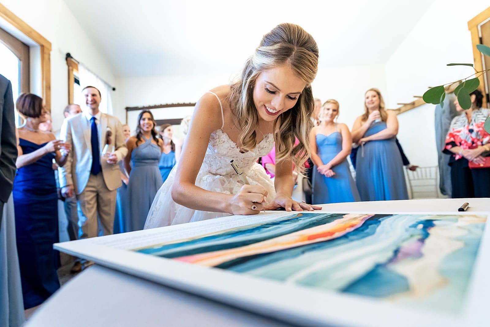 ketubah signing at Chapel Hill wedding