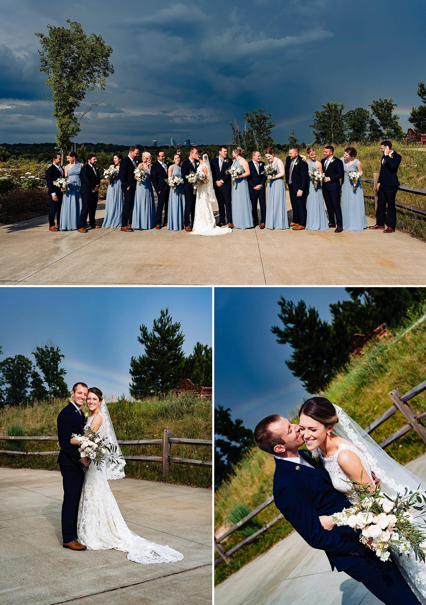 Rainbow on wedding day